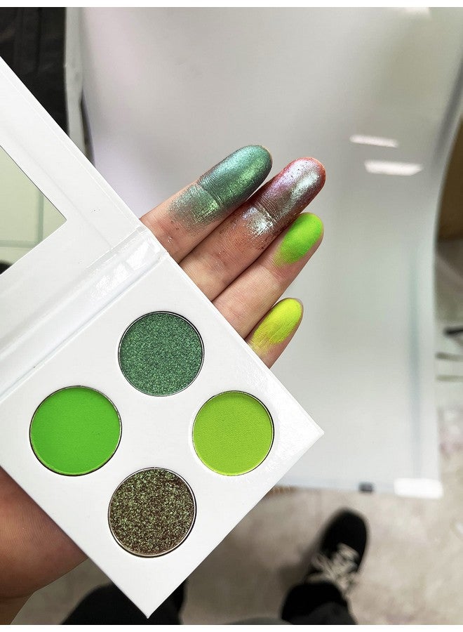 SZDYM 4 Colors Pigmented Eyeshadow Palettecosmetic Duochrome Matte Eyeshadowcreamy Texture Blendable Natural Colors Long Lasting Make Up (Make Up 4) - Image 3