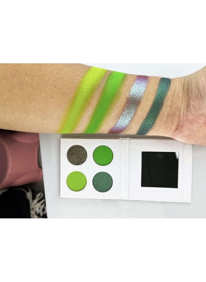 SZDYM 4 Colors Pigmented Eyeshadow Palettecosmetic Duochrome Matte Eyeshadowcreamy Texture Blendable Natural Colors Long Lasting Make Up (Make Up 4) - Image 4