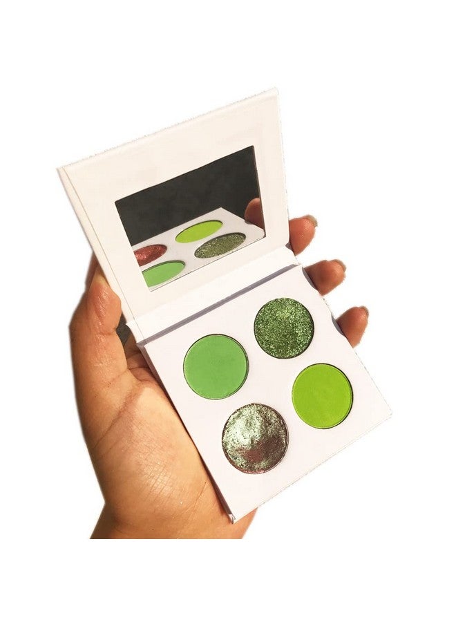 SZDYM 4 Colors Pigmented Eyeshadow Palettecosmetic Duochrome Matte Eyeshadowcreamy Texture Blendable Natural Colors Long Lasting Make Up (Make Up 4) - Image 2
