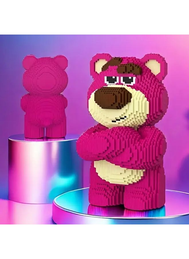 LS9944 Strawberry Bear Building Blocks 6000 PCS DIY 3D Assembly Model Holiday Gift - Image 4