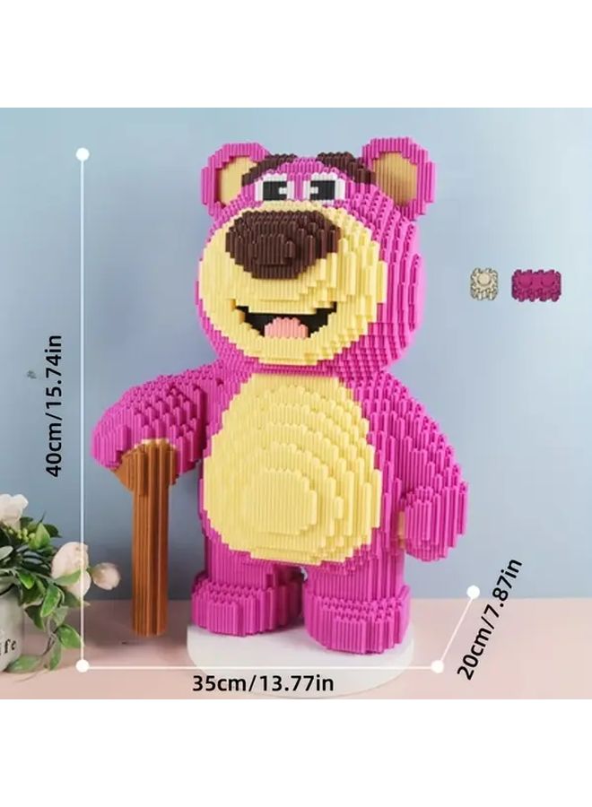 LS9944 Strawberry Bear Building Blocks 6000 PCS DIY 3D Assembly Model Holiday Gift - Image 1