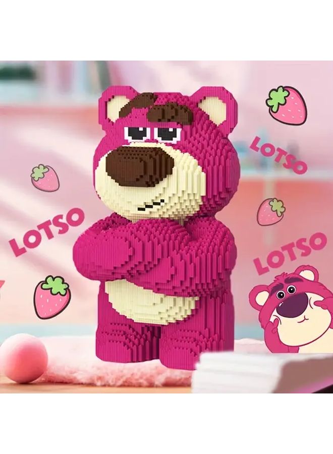LS9944 Strawberry Bear Building Blocks 6000 PCS DIY 3D Assembly Model Holiday Gift - Image 2