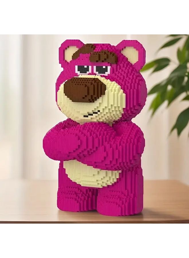 LS9944 Strawberry Bear Building Blocks 6000 PCS DIY 3D Assembly Model Holiday Gift - Image 3