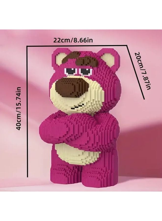 LS9944 Strawberry Bear Building Blocks 6000 PCS DIY 3D Assembly Model Holiday Gift - Image 5