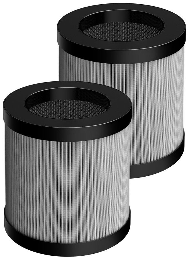 LINNIW DH-JH12 MK-06 MK-01 HEPA Replacement Filter Compatible with VOOPNU DH-JH12, Tolife TZ-K1, for FreAire KN6391, for Kloudi DH-JH01, MJ012H and MJ001H Air Purifier (2 Pack Grey-Wildfire Smoke Version) - Image 1