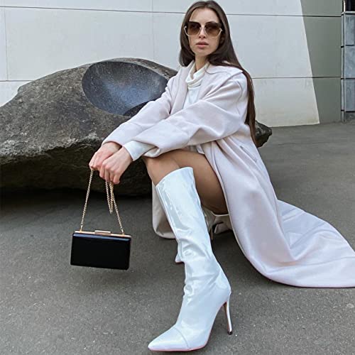 Dasein Women Evening Purses Clutch Bags Formal Party Clutches Wedding Purses Cocktail Prom Handbags (Patent Leather Black) - Image 2