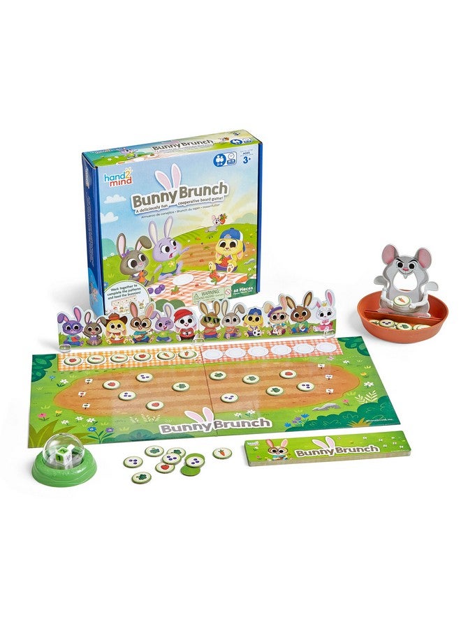 hand2mind hand2mind Bunny Brunch, Cooperative Board Games, Toddler Educational Toys, Kindergarten Math Games, Preschool Learning Activities, Indoor Recess Games for Classroom, Easter Gifts for Kids - Image 1