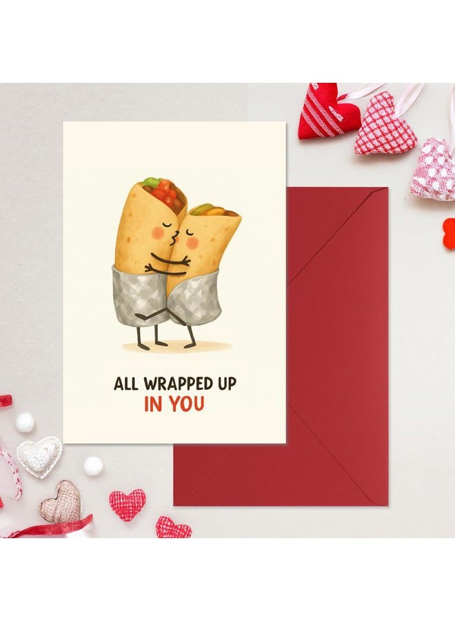 Cheerin Funny Valentines Day Card with Envelopes - Humorous Cards for Him and Her - Anniversary Card for Husband, Wife, Fiance, Boyfriend and Girlfriend - Hilarious Birthday Gift 5x7 Inch - Image 4