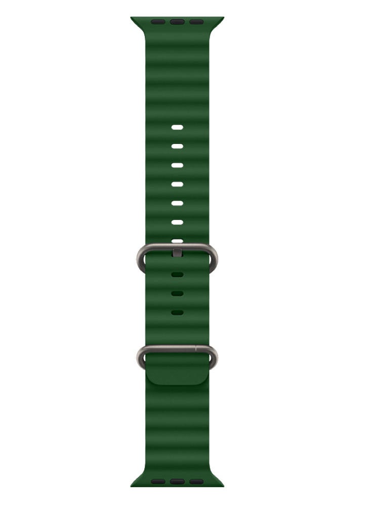 Perfii - Ocean Silicone Replacement Band For Apple Watch 41/40/38mm Series 8/7/6/5/4/SE - Image 1