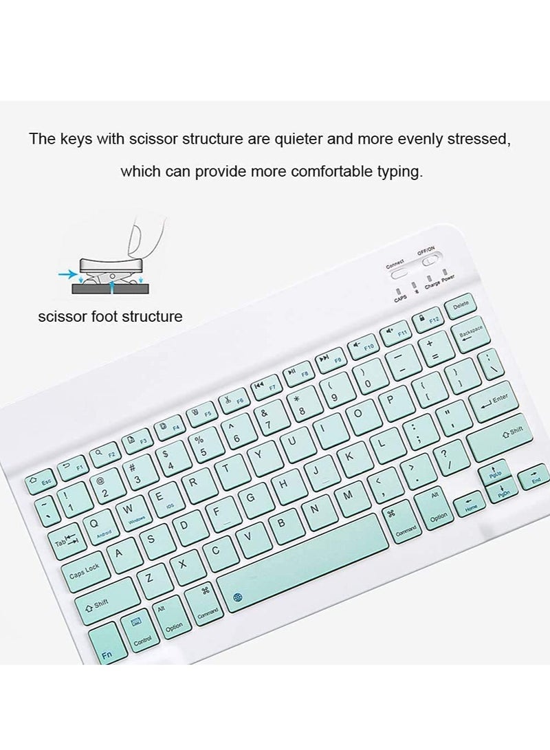 DUSALA Wireless Mouse Keyboard Set for Android Windows Tablet Cell Phone iPhone iPad Pro Air Mini - Image 2