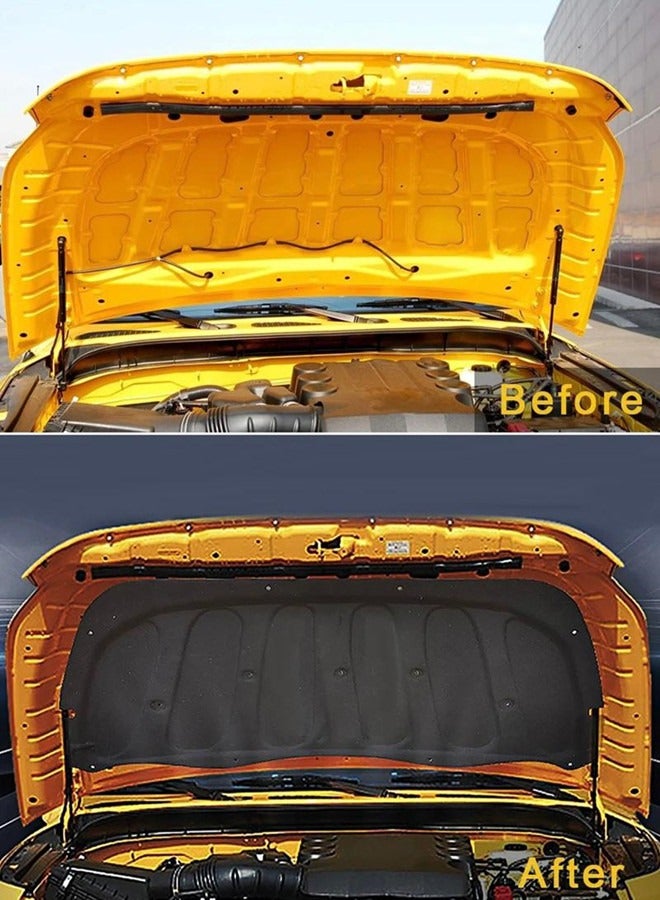 Generic Toyota Fj Cruiser Hood Insulation Pad,  Bonnet Insulation Pad for Fj Cruiser 2007-2023 Models, Black  - Image 2