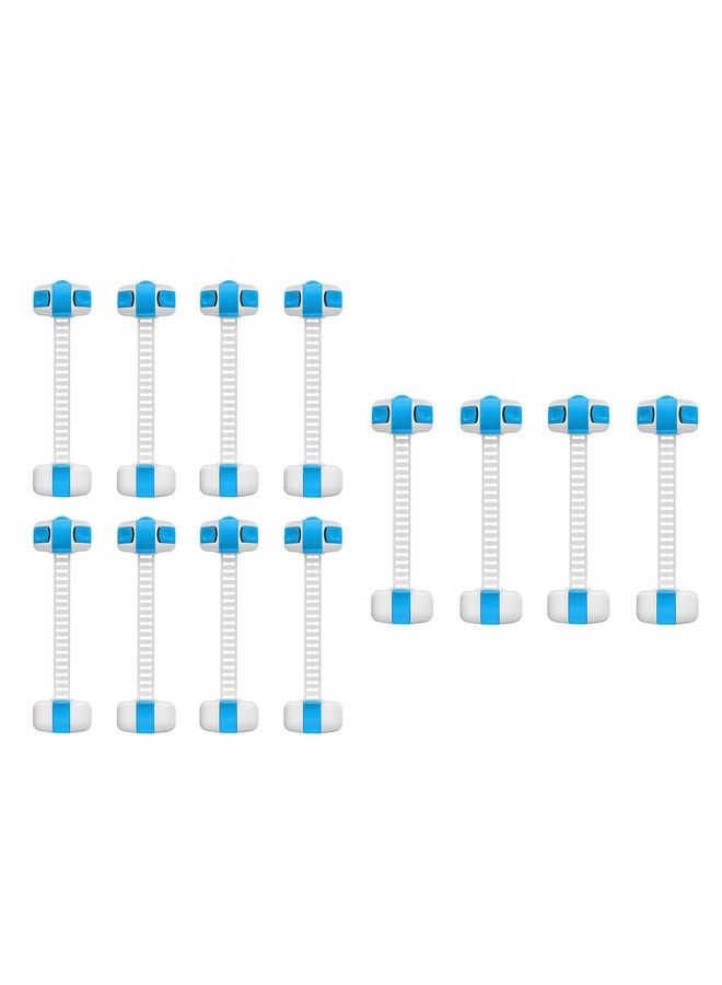 Safe-O-Kid Safe O Kid Adjustable Medium Multi Purpose Child Safety Lock Blue Pack Of 12 - Image 2