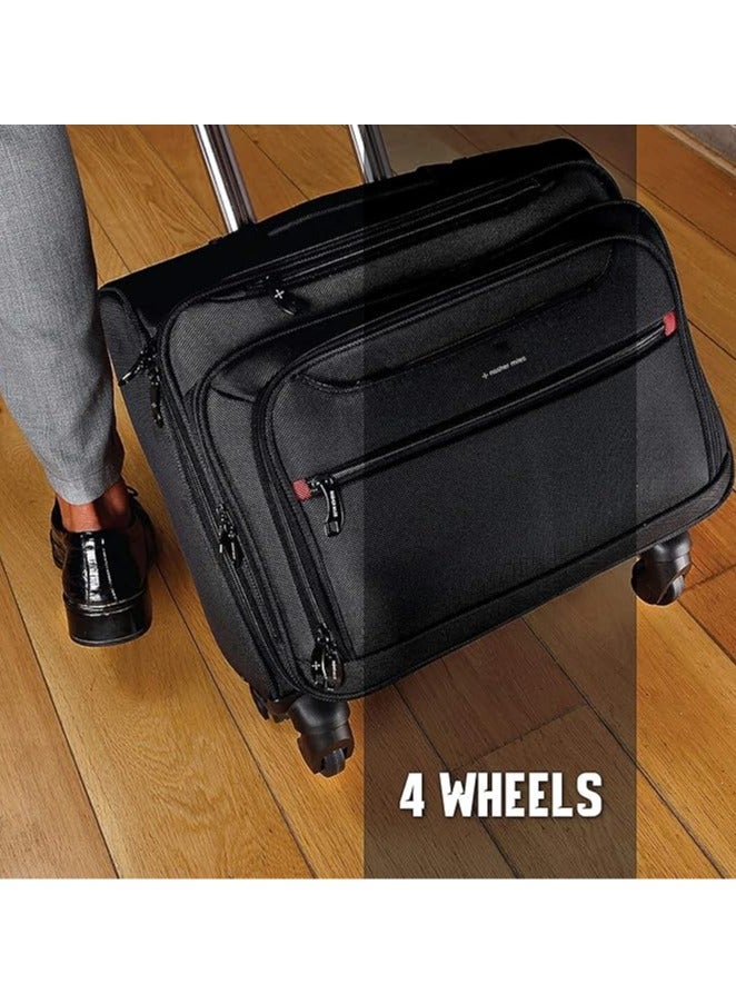 nasher miles Wall Street Polyester 41 cms Black Softsided Cabin Luggage (Wall Street DL824)  - Image 3