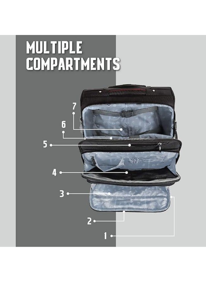 nasher miles Wall Street Polyester 41 cms Black Softsided Cabin Luggage (Wall Street DL824)  - Image 5