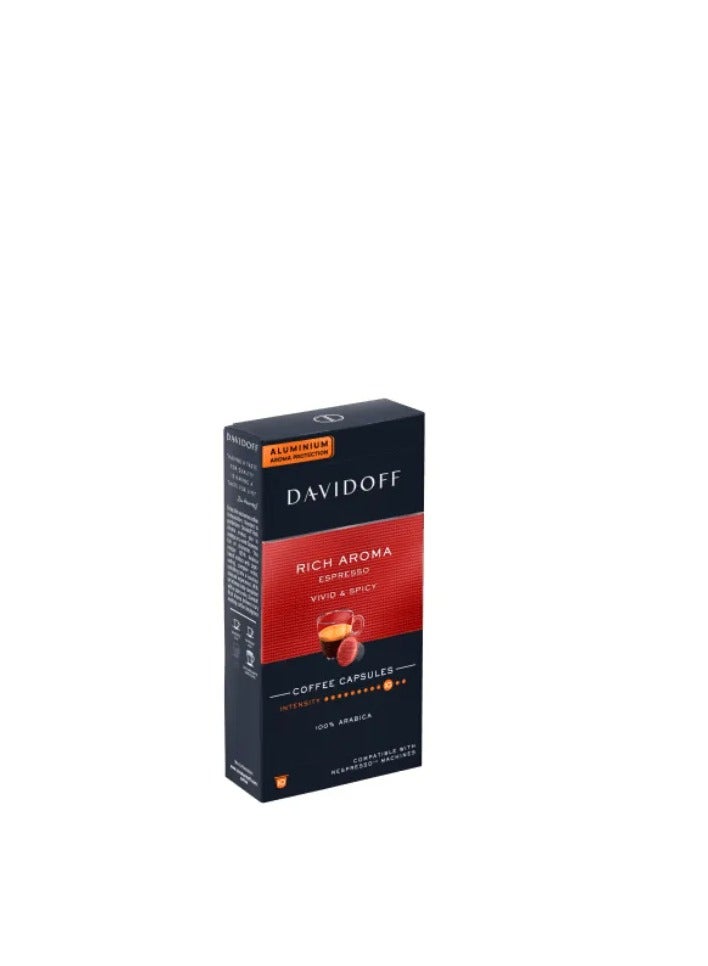 Davidoff Rich Aroma Coffee Capsules - 10 Capsules