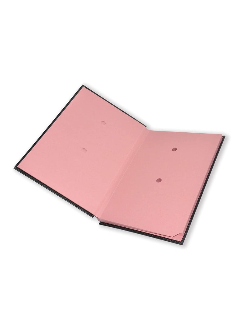 FIS Signature Book 18-Divisions Vinyl with Cover Stitching, Black - FSCL18SBK - Image 2