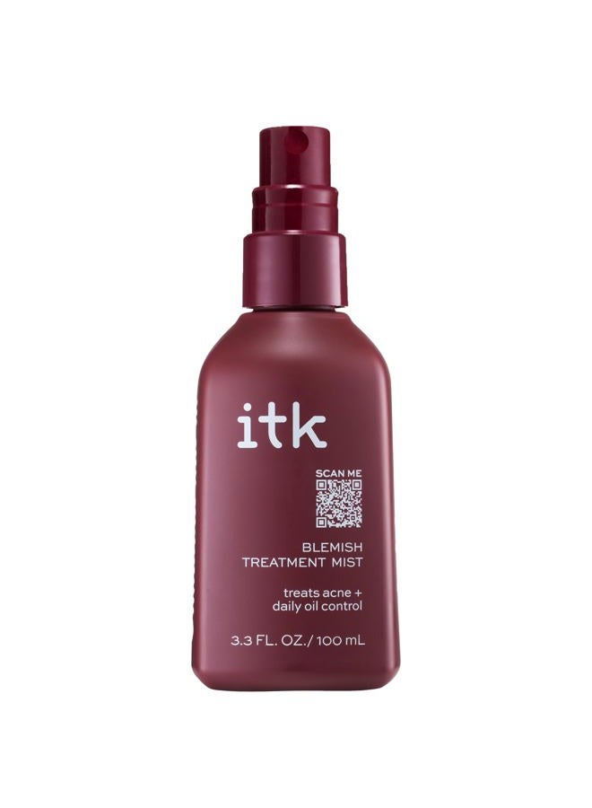 ITK Skincare 2% Salicylic Acid Spray for Face & Body Acne - Blemish-Fighting Treatment for Body Acne, Bacne, Blackheads, Pimples & Blemishes - BHA Blemish Facial Mist Post Workout - 3.3oz Spray Bottle - Image 1