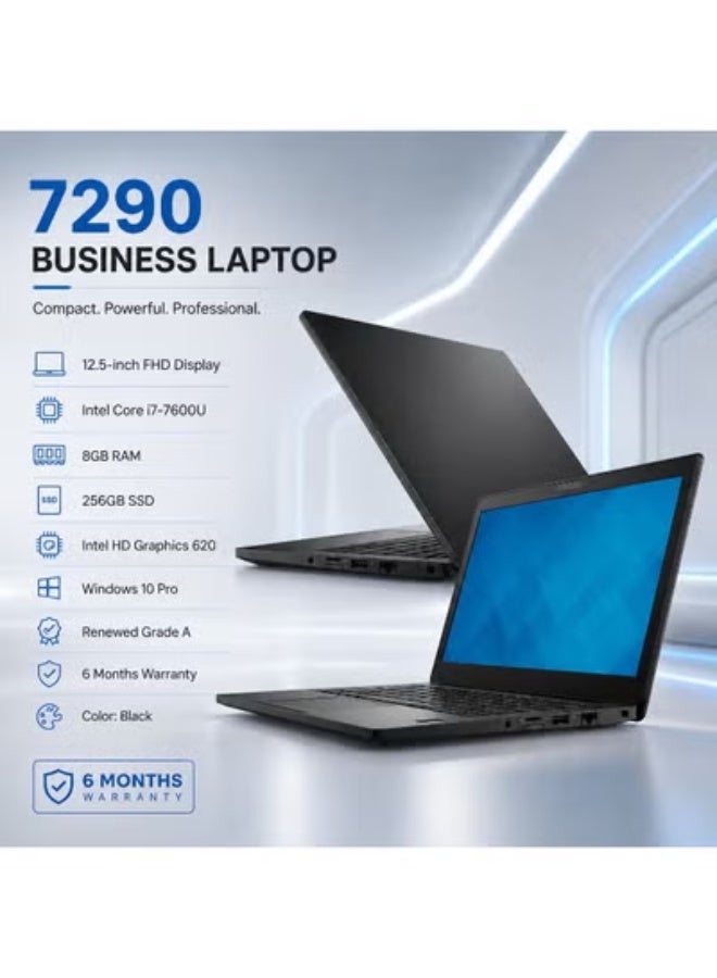 لابتوب أعمال 12.5 بوصة FHD بمعالج فئة i7 وذاكرة 8 جيجابايت وتخزين 256 جيجابايت SSD ونظام ويندوز برو (مجدد درجة A) مع شنطة وماوس وستاند - Image 2