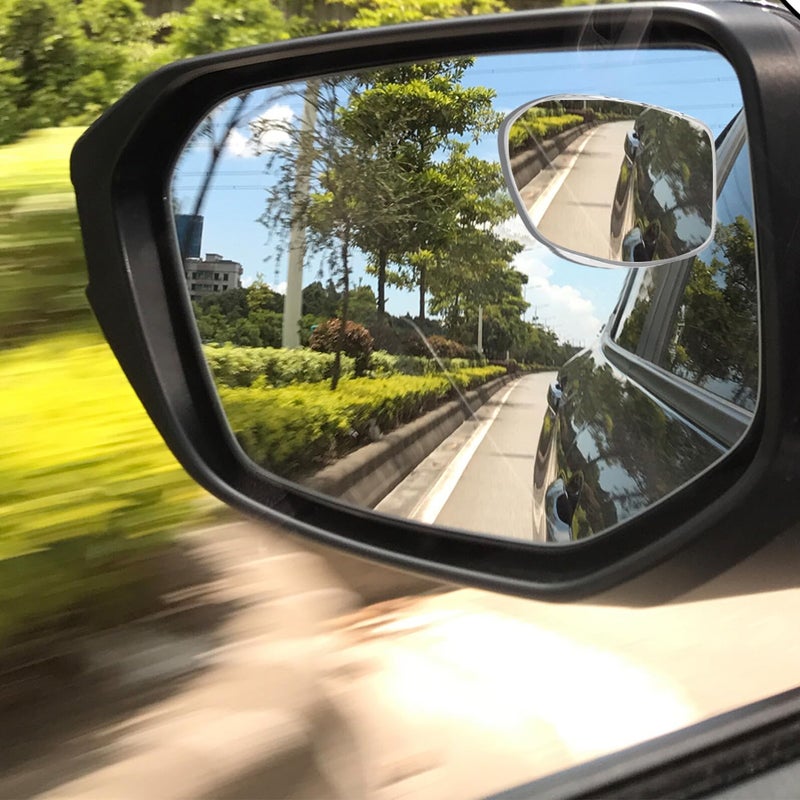 2Pcs Car Blindspot Mirror 360 Wide Angle Suction Cup Auxiliary Side View Mirror - Image 5