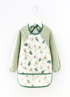 Kids Waterproof Long Sleeve Reversible - Baby Feeding Apron, Cotton Toddler Coverall, Infant Burp Cloth - Child's Protective Clothing (90)