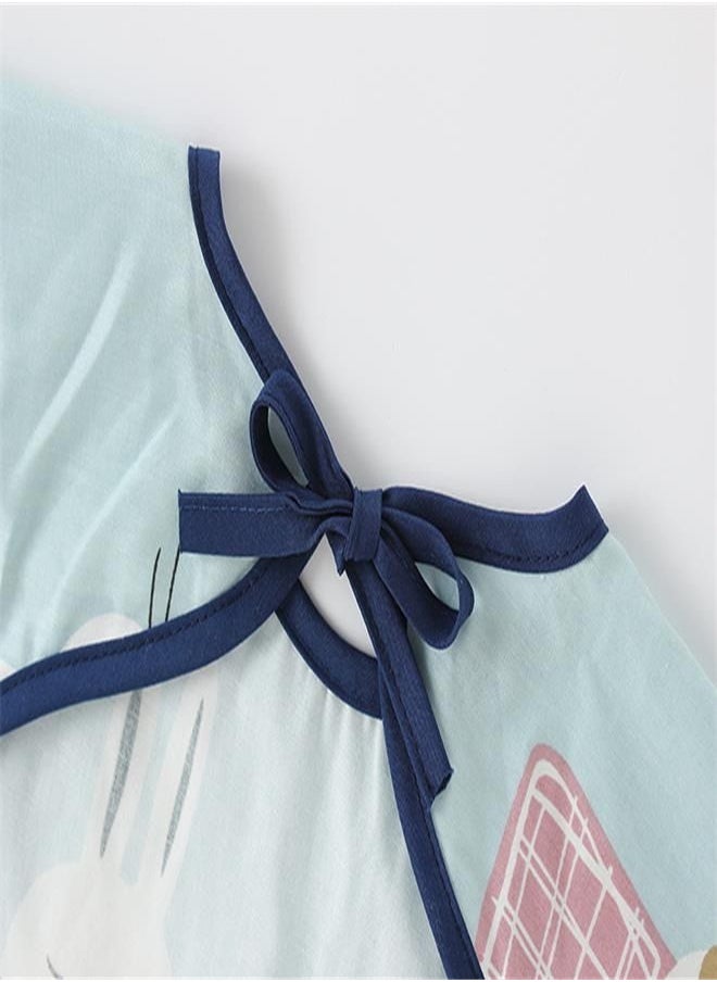 Generic - Kids Waterproof Long Sleeve Reversible - Baby Feeding Apron, Cotton Toddler Coverall, Infant Burp Cloth - Child's Protective Clothing (90) - Image 1