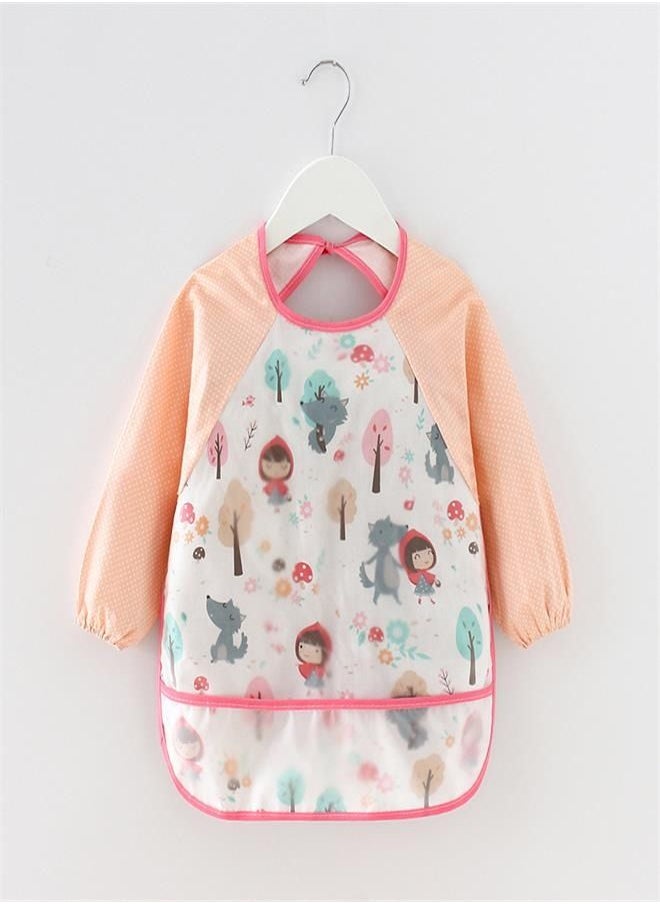 Generic - Kids Waterproof Long Sleeve Reversible - Baby Feeding Apron, Cotton Toddler Coverall, Infant Burp Cloth - Child's Protective Clothing (90) - Image 1