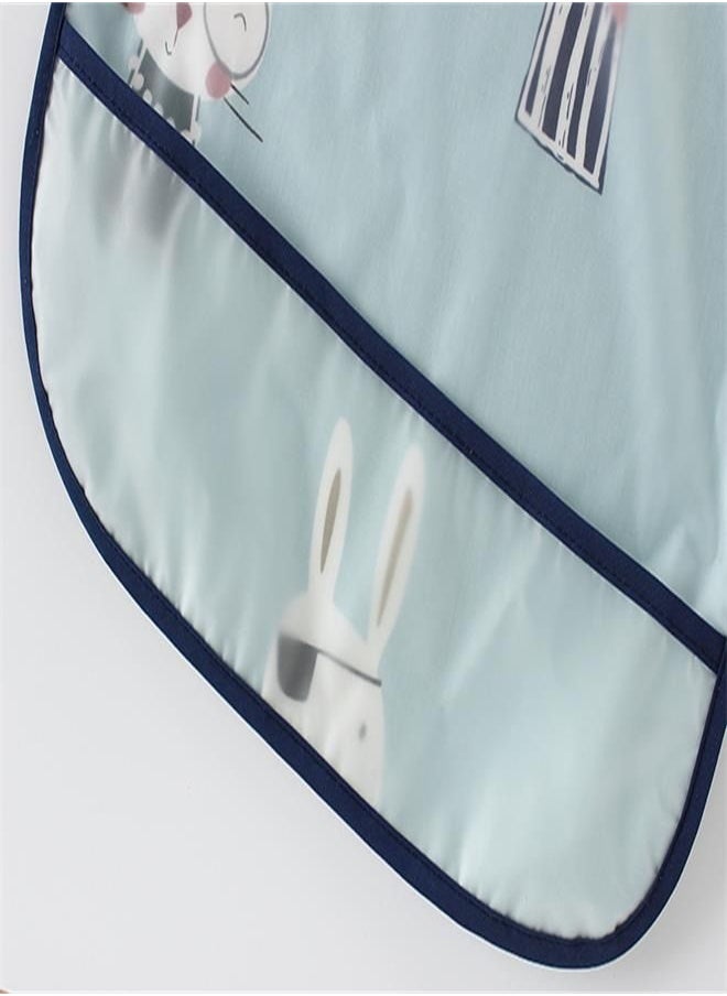 Generic - Kids Waterproof Long Sleeve Reversible - Baby Feeding Apron, Cotton Toddler Coverall, Infant Burp Cloth - Child's Protective Clothing (90) - Image 1