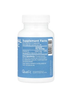 BodyBio BodyBio, Liposomal Vitamin C, 1,000 mg, 60 Capsules (500 mg per Capsule)  - Image 2