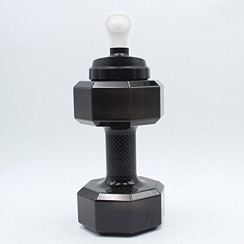 Dulcii 2.2L Dumbbell Shape Water Bottle  PETG Eco-friendly Sports Fitness Exercise Water Jug for Gym  Yoga  Running  Outdoors  Cycling  and Camping (Black) - Image 3