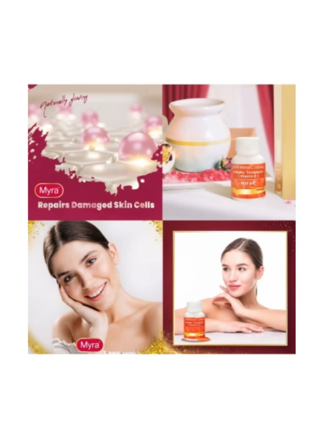 Myra E 400 IU Vitamin E Capsules 30’s | d-Alpha Tocopherol for Skin Glow & Antioxidant Protection - Image 3
