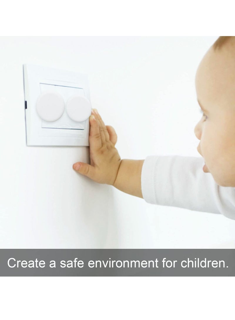 20Pcs Plug Socket Covers, Electrical Outlet Socket Protectors Safety Outlet Caps for Baby Child Safety at Home and School (White)