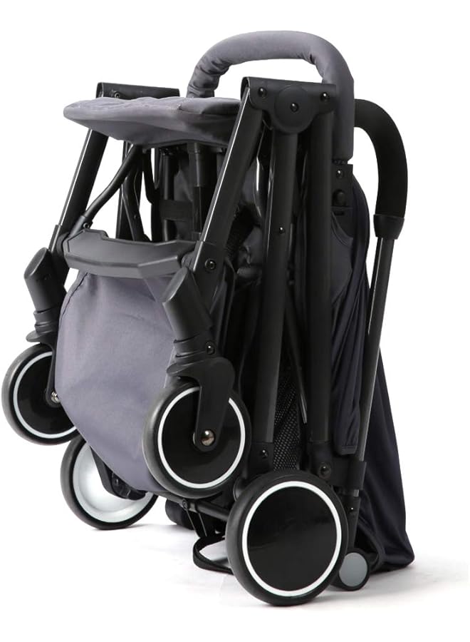 erorex Travel Lite Shock Proof Stroller Sld Extra Wide Seat Single Hand Fold 360° Rotating Wheels Air - Image 4