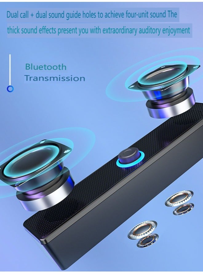 USB wired bluetooth speaker home desktop desktop double speaker computer audio - Image 2