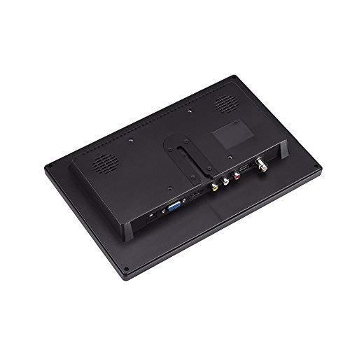 EVERSECU 10.1 inch Small Portable Laptop Computer Monitor with HDMI VGA Port; Raspberry pi Display Screen Monitor; CCTV Monitor HD 1024x600 with Dual Speakers, MP5 USB Port, Remote(10 Inch) Gaming Monitor - Image 4
