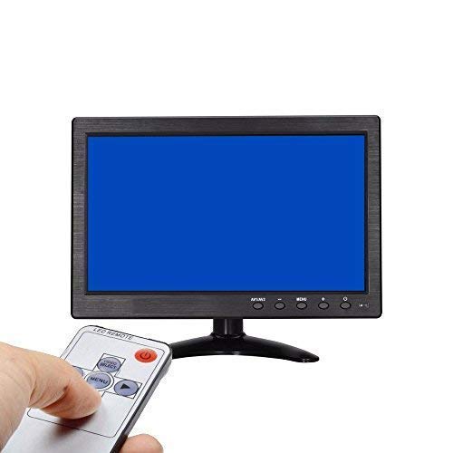 EVERSECU 10.1 inch Small Portable Laptop Computer Monitor with HDMI VGA Port; Raspberry pi Display Screen Monitor; CCTV Monitor HD 1024x600 with Dual Speakers, MP5 USB Port, Remote(10 Inch) Gaming Monitor - Image 5