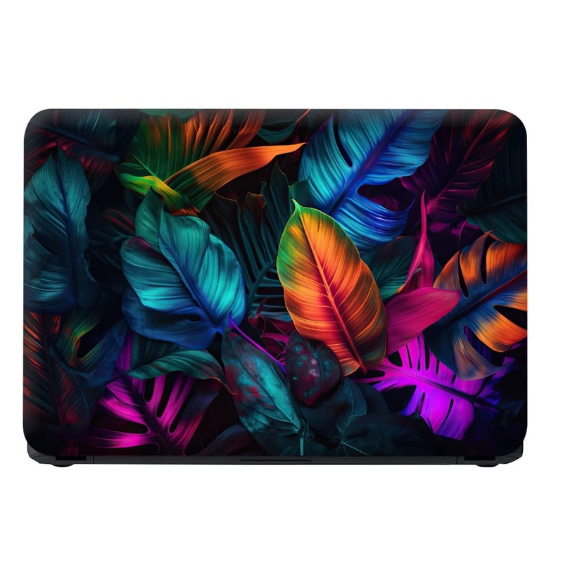 WALLTON - Fluorescent Made of Tropical HD Quality Vinyl Laptop Skin Decal/Sticker Protector, Fits and for All Models Up to 11.6" - 15.6" Inch, Pack of 1 - Image 1