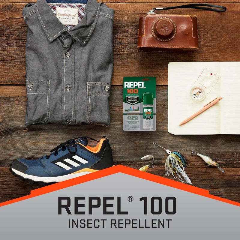 Repel 100 Insect Repellent, With DEET, 10-Hour Protection, 1-Ounce, (Pack of 6) - Image 4