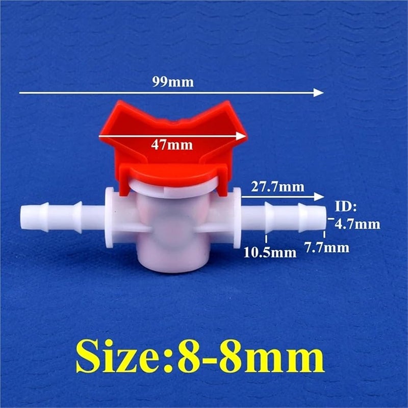 5 Pcs 8 8mm POM Ball Valve Drip Irrigation Hose Connector For Garden Aquarium Air Pump - Image 3