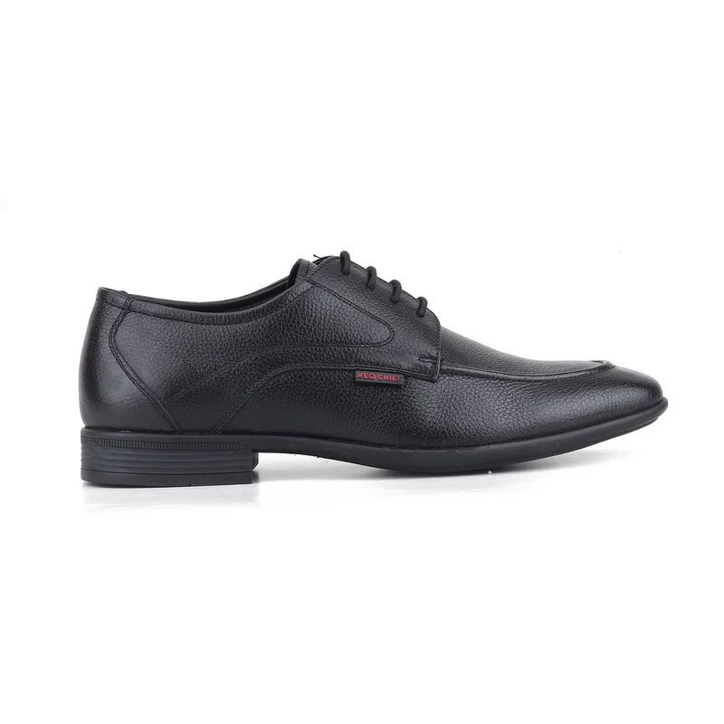 Red Chief Comfortable Genuine Leather Derby Formal Shoe For Men | Rc4046 Black
