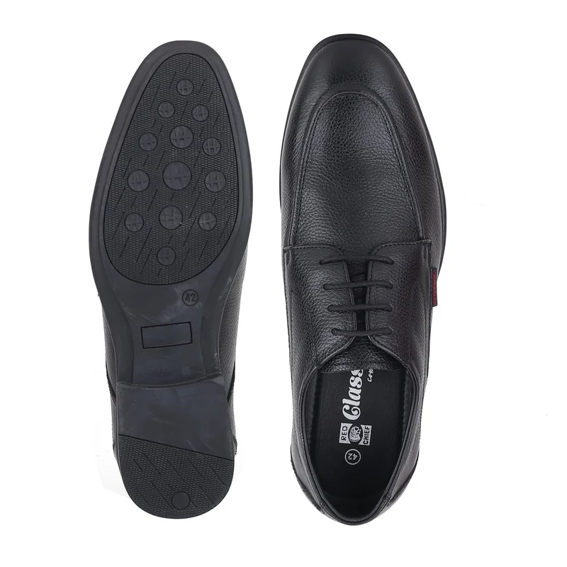 Red Chief Comfortable Genuine Leather Derby Formal Shoe For Men | Rc4046 Black