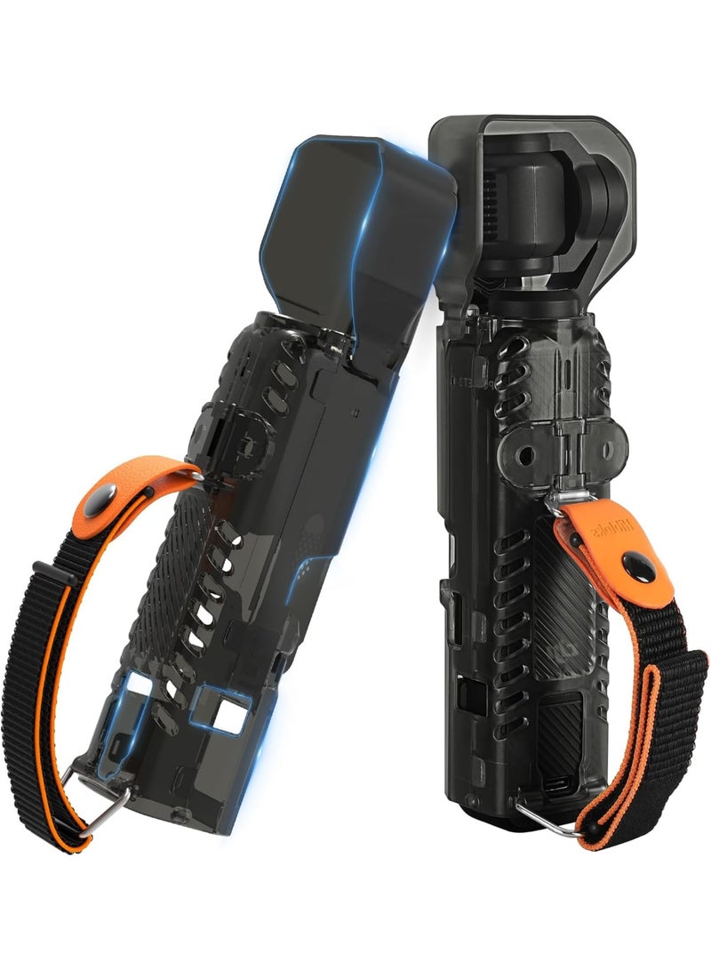 SOLARAE Protect Case Compatible with DJI Osmo Pocket 3, All Weather Waterproof Protective Case, with Controller Wheel Accessories, Portable Hard OSMO Pocket 3 Case Storage Mount with Secure Finger Strap - Image 1