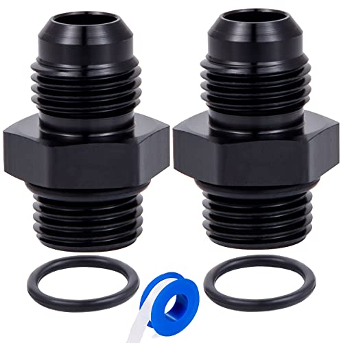 Breezliy 6AN Male Flare to AN6 ORB Male ORing Fitting Adapter 2PCS 2PCS 6an ORB to 6an - Image 1
