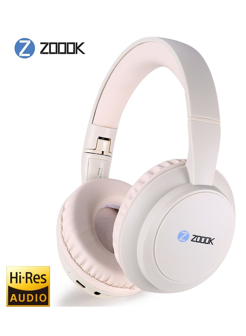 Zoook ENIGMA Wireless Headphones Bluetooth 5.0 Over-Ear Headset with Mic Hybrid Active Noise Cancelling Hi-Res Audio 30H Battery Wearing Detection Foldable for Travel, Work, Music, Call UAE Version - Image 1