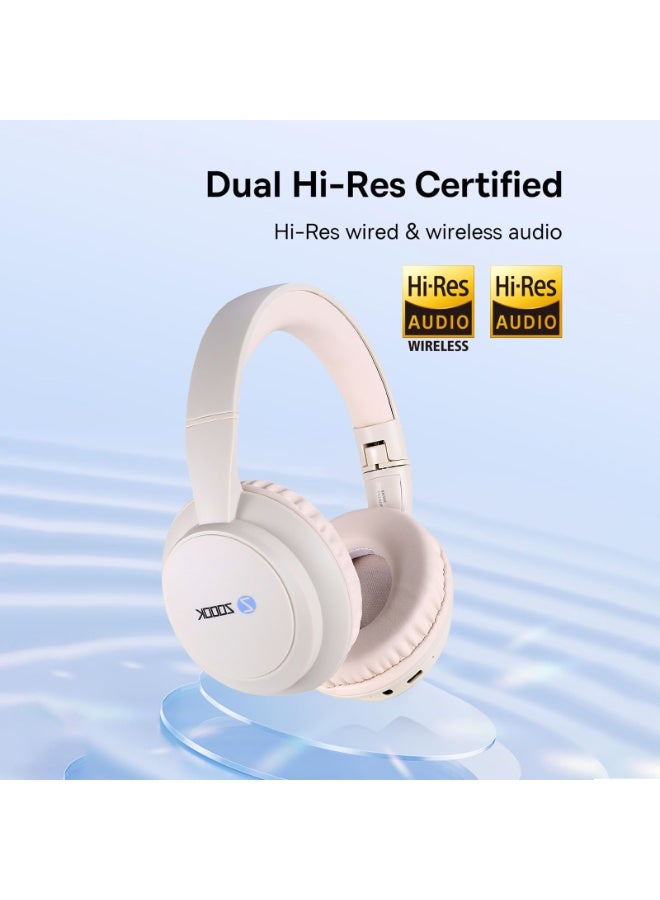 Zoook ENIGMA Wireless Headphones Bluetooth 5.0 Over-Ear Headset with Mic Hybrid Active Noise Cancelling Hi-Res Audio 30H Battery Wearing Detection Foldable for Travel, Work, Music, Call UAE Version - Image 4