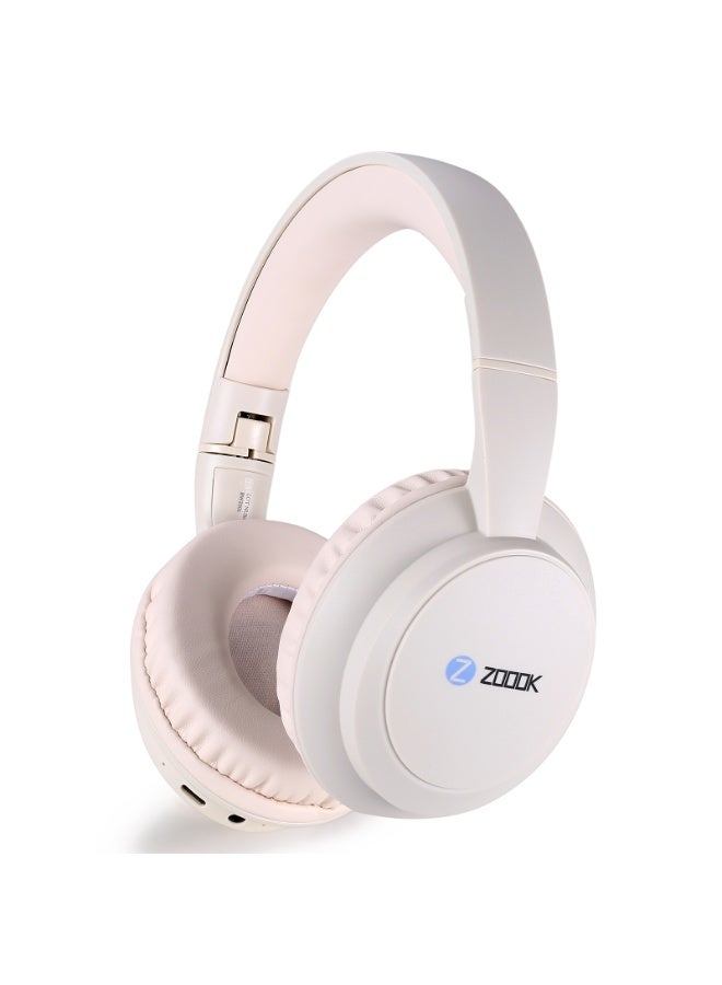 Zoook ENIGMA Wireless Headphones Bluetooth 5.0 Over-Ear Headset with Mic Hybrid Active Noise Cancelling Hi-Res Audio 30H Battery Wearing Detection Foldable for Travel, Work, Music, Call UAE Version - Image 5