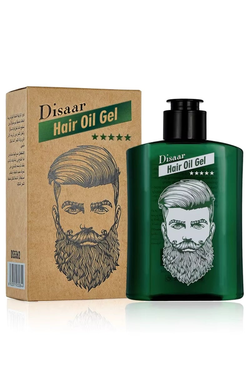 Disaar جل زيت الشعر 200 مل - جل تصفيف الشعر للرجال - منتجات العناية بالشعر - تصفيف الشعر طويل الأمد وزيت العناية بالشعر - جل تصفيف قوي الثبات - Image 1