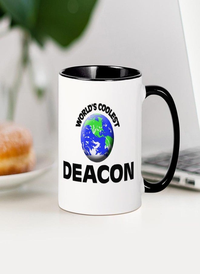 cafe press CafePress World's Coolest Deacon Mug 11 oz (325 ml) Ceramic Coffee Mug - Image 4