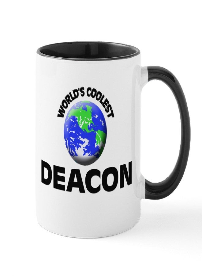 cafe press CafePress World's Coolest Deacon Mug 11 oz (325 ml) Ceramic Coffee Mug - Image 1