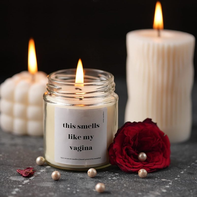 SOSA Candles Scented Candles Valentine Gifts For Him Men Husband Boyfriend Girlfriend Scented Candles For Home Decor Scented Candles For Home Gift For Girlfriend Boyfriend Husband Wifey Fiance Men Women Birthday Anniversary Special Love Gift For Boyfriend Gift For Fiance Gift For Hubby Scented Candles For Honeymoon Honeymoon candle x1 45 hrs  - Image 2