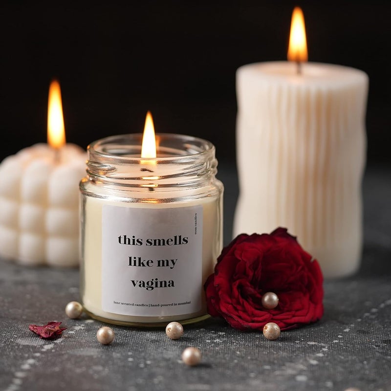 SOSA Candles Scented Candles Valentine Gifts For Him Men Husband Boyfriend Girlfriend Scented Candles For Home Decor Scented Candles For Home Gift For Girlfriend Boyfriend Husband Wifey Fiance Men Women Birthday Anniversary Special Love Gift For Boyfriend Gift For Fiance Gift For Hubby Scented Candles For Honeymoon Honeymoon candle x1 45 hrs  - Image 1